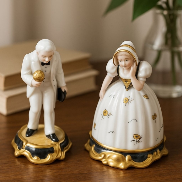 Rosenthal Porcelain Figurines, "Kavalier und Dame" - Picture 1 of 6
